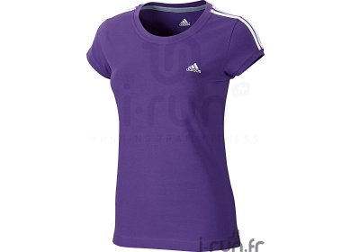 Adidas Tee shirt Essentials 3S Femme violet