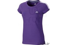 Adidas Tee shirt Essentials 3S Femme violet