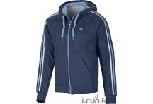 Adidas Veste Capuche Molletonn�e bleu