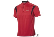 Asics T.S 1/2 Zip Round Neck Top Tango M