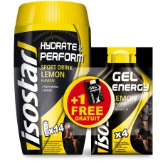 Isostar Lot Hydrate & Perform + Gel Energy - Citron