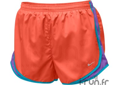 Nike Short Tempo Femme orange