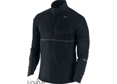 Nike Tee-shirt Sphere L/S 1/2 zip noir