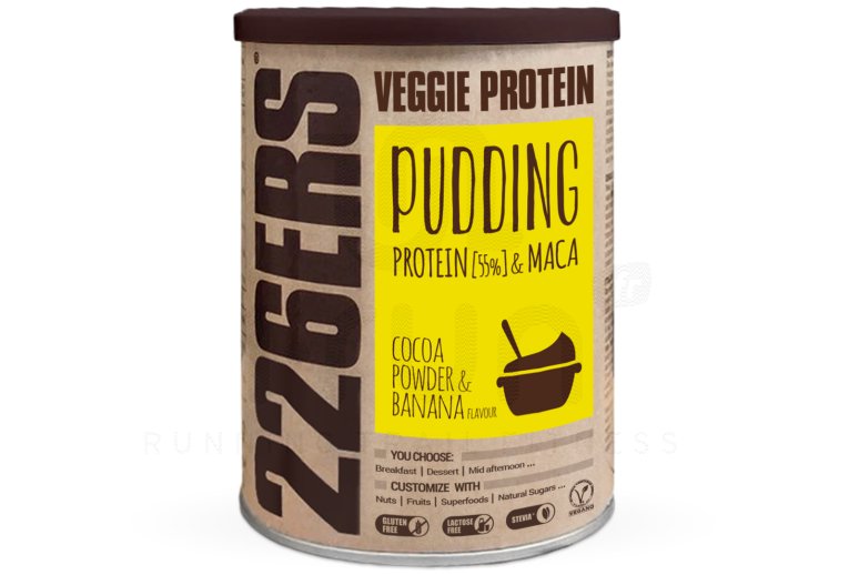 226ers Veggie Protein Pudding 350 g - Chocolate pltano