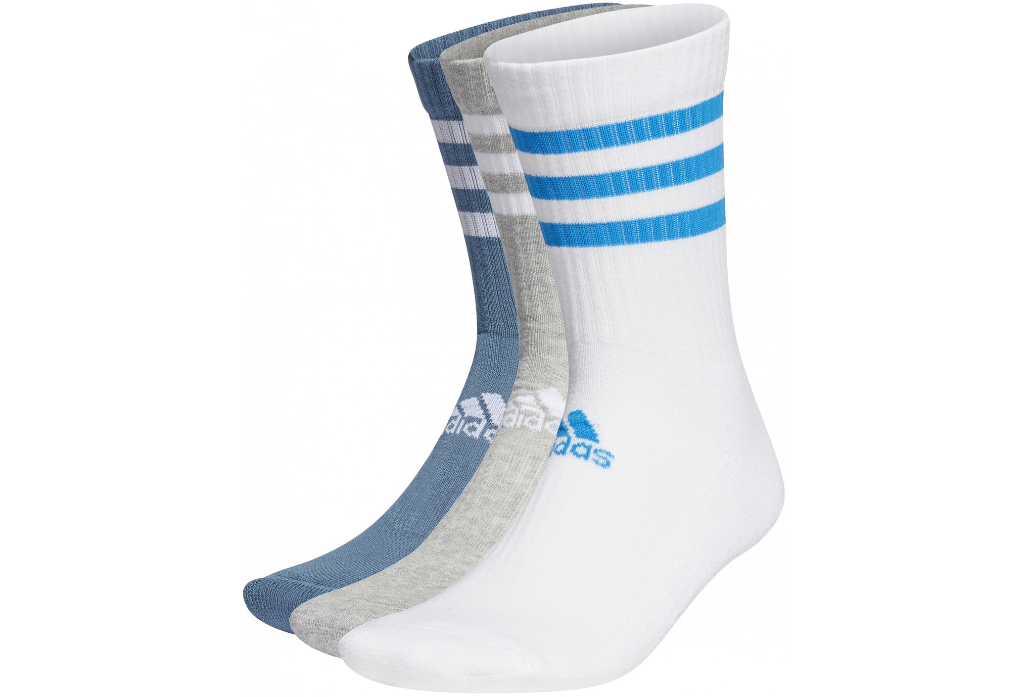 adidas 3-Stripes Cushioned Crew Chaussettes