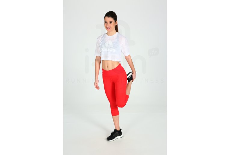 adidas Camiseta manga corta Crop Top Aeroknit Boxy