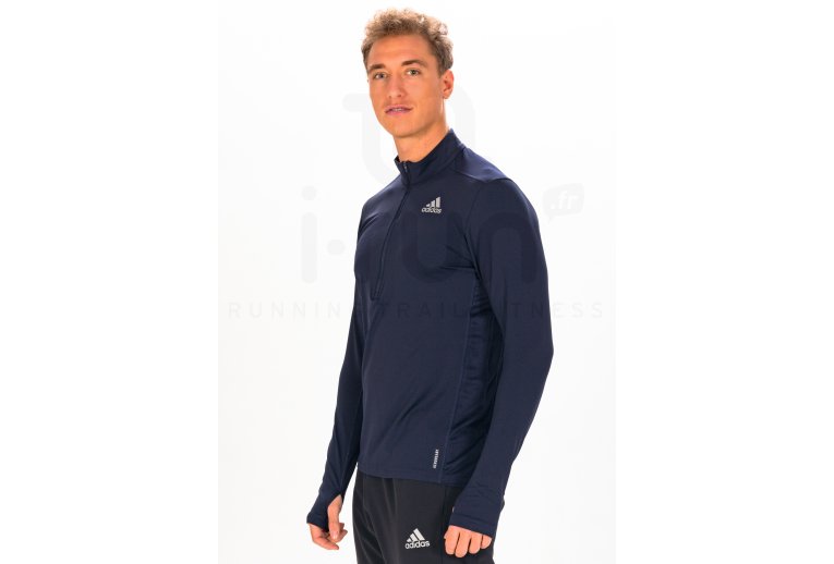 adidas camiseta manga larga Own The Run 1/2 Zip