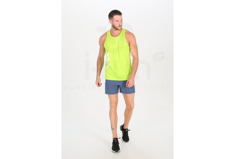 adidas camiseta de tirantes Own The Run 3-Stripes PB