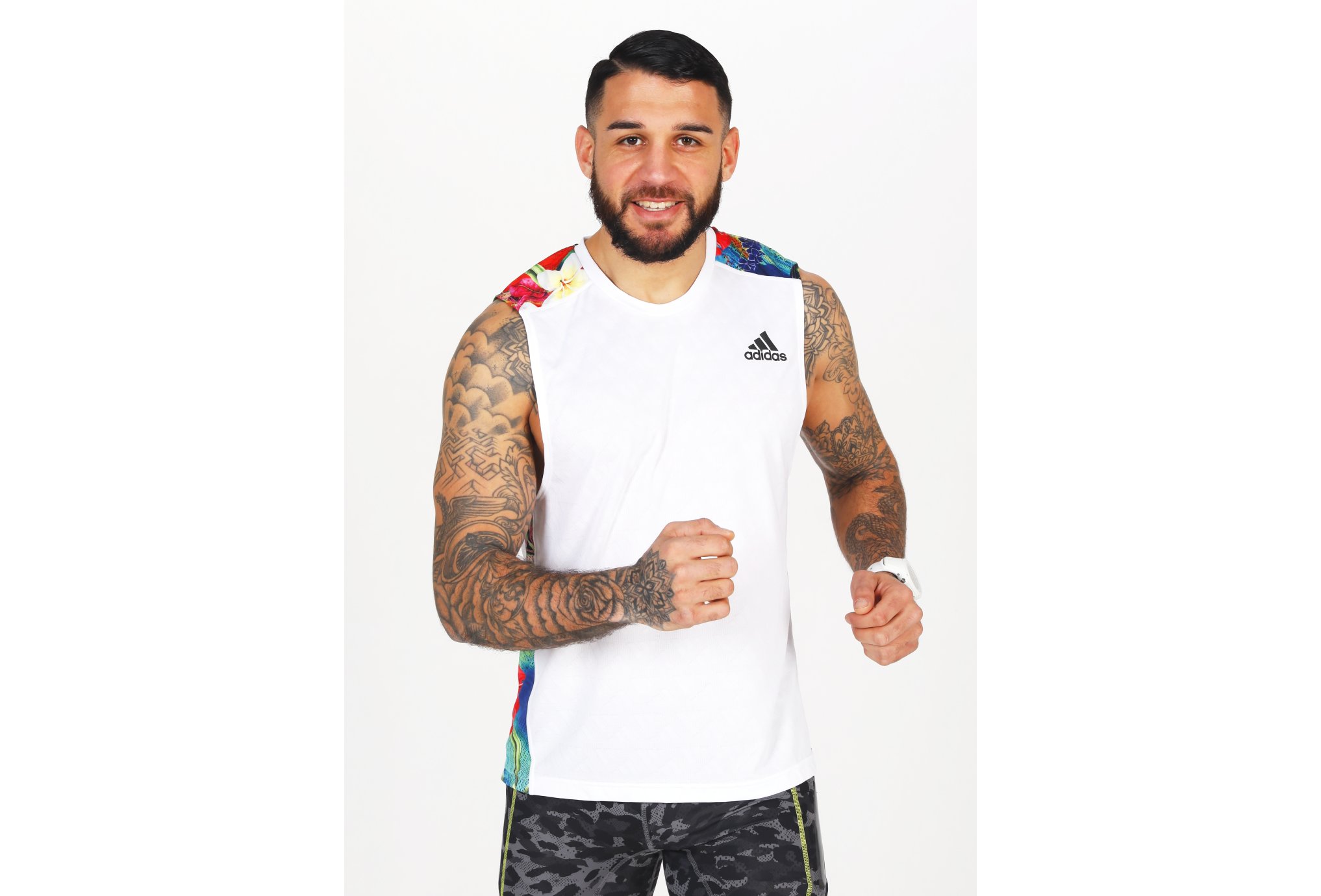 adidas Own The Run Floral Primegreen M Diététique Vêtements homme