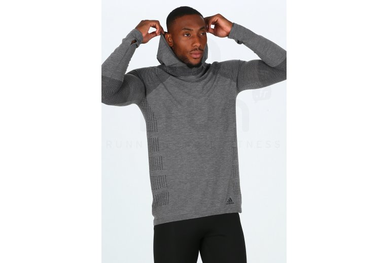 adidas Camiseta manga larga Primeknit Wool Hood