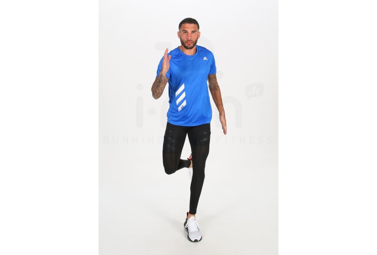 adidas camiseta manga corta Run It 3-Stripes PB