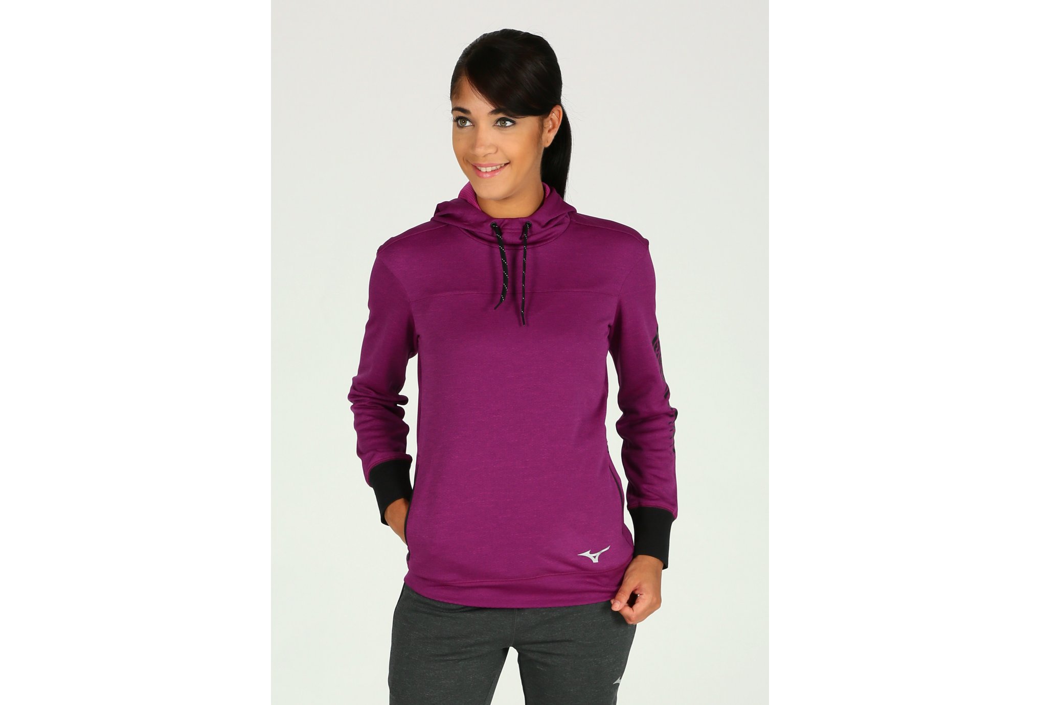 Mizuno Heritage Hoody W Diététique Vêtements femme