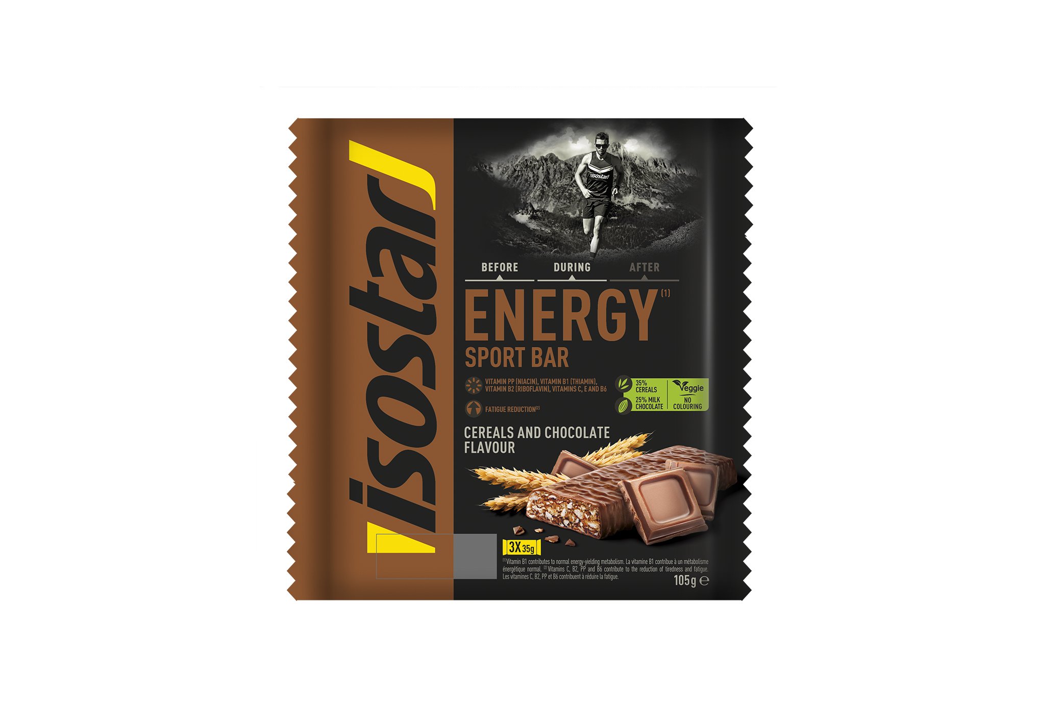 Isostar Barres Energy - Chocolat Céréales Diététique Barres