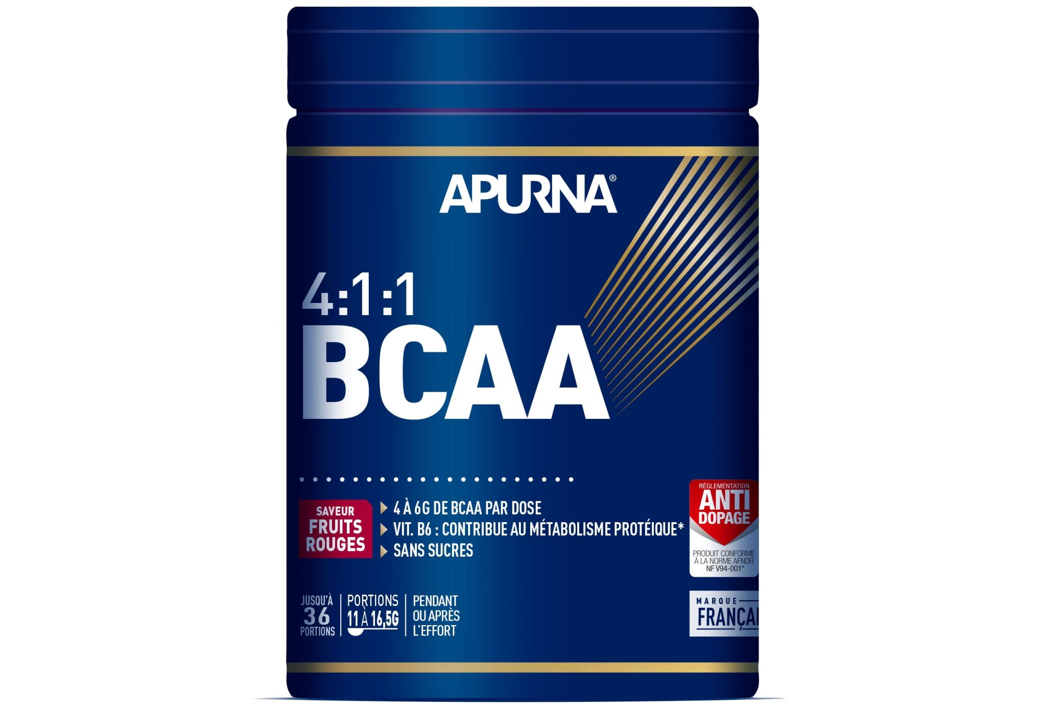 Apurna BCAA 4.1.1 - Fruits rouges - 400 g Diététique Compléments