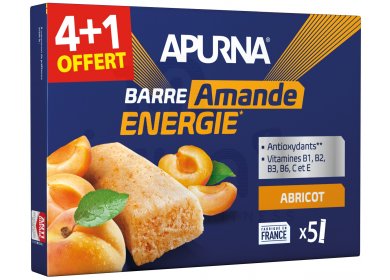 Apurna Étui barres énergétiques Abricot/Amande 4+1