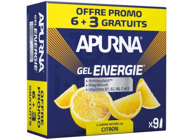 Apurna Etui Gels Energie 6+3 - Citron 