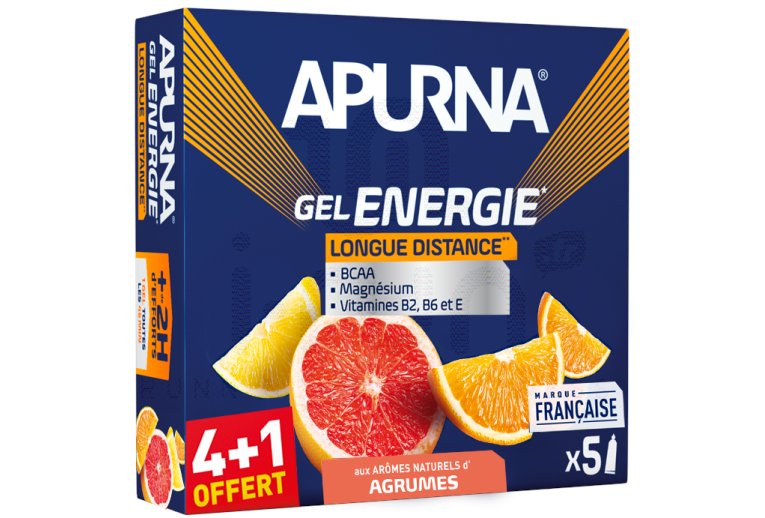 Apurna Energiegel Long Distances 4+1 - Zitrusfr�chte
