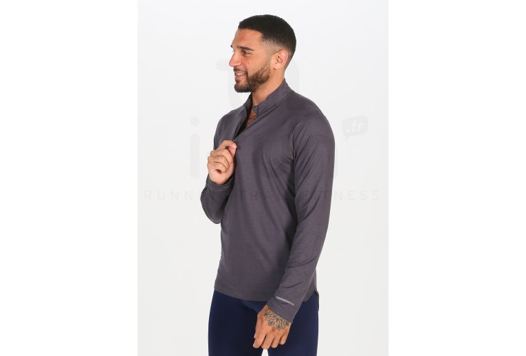 Asics camiseta manga larga 1/2 Zip Jersey