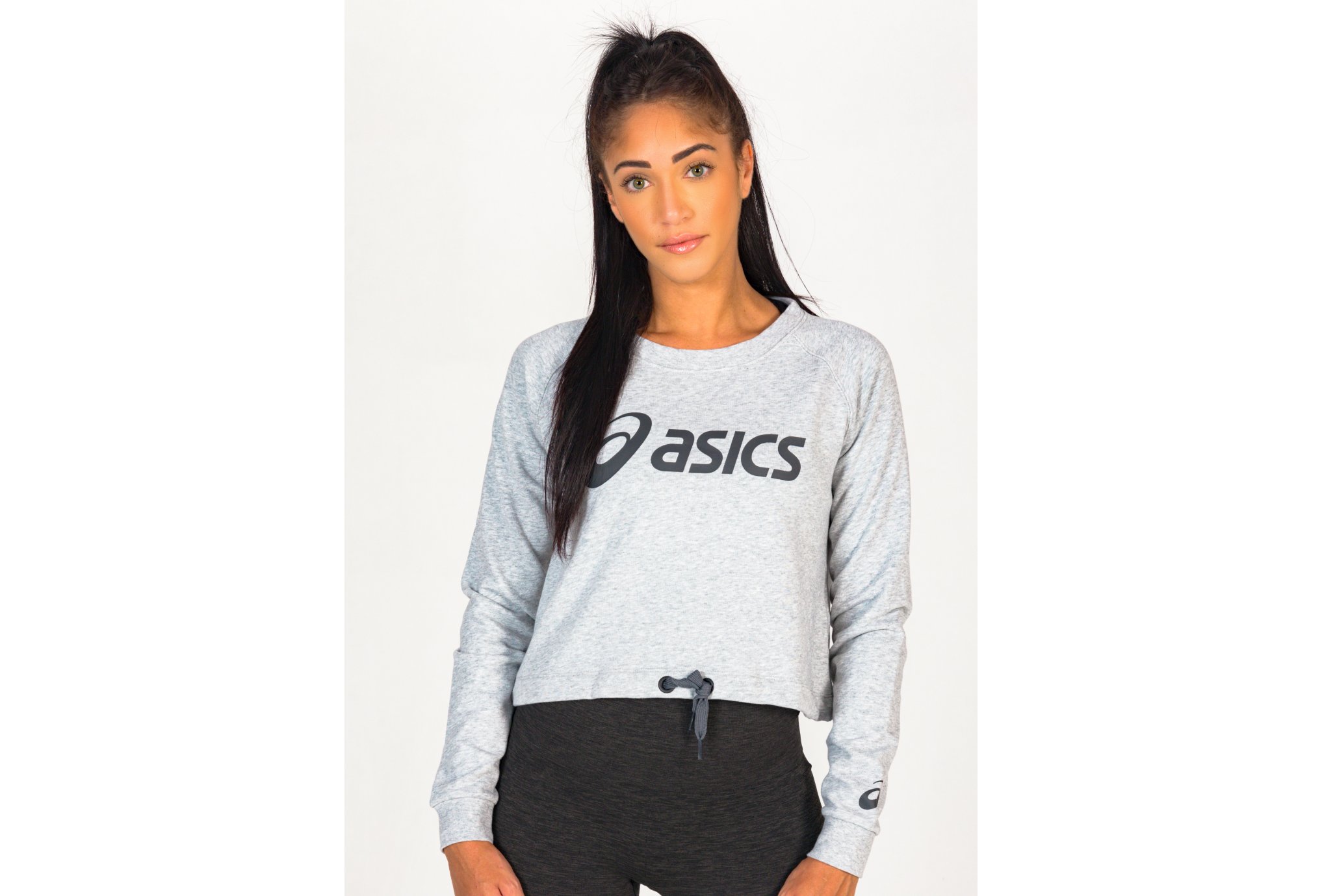 Asics Big Asics Cropped Crew W vêtement running femme