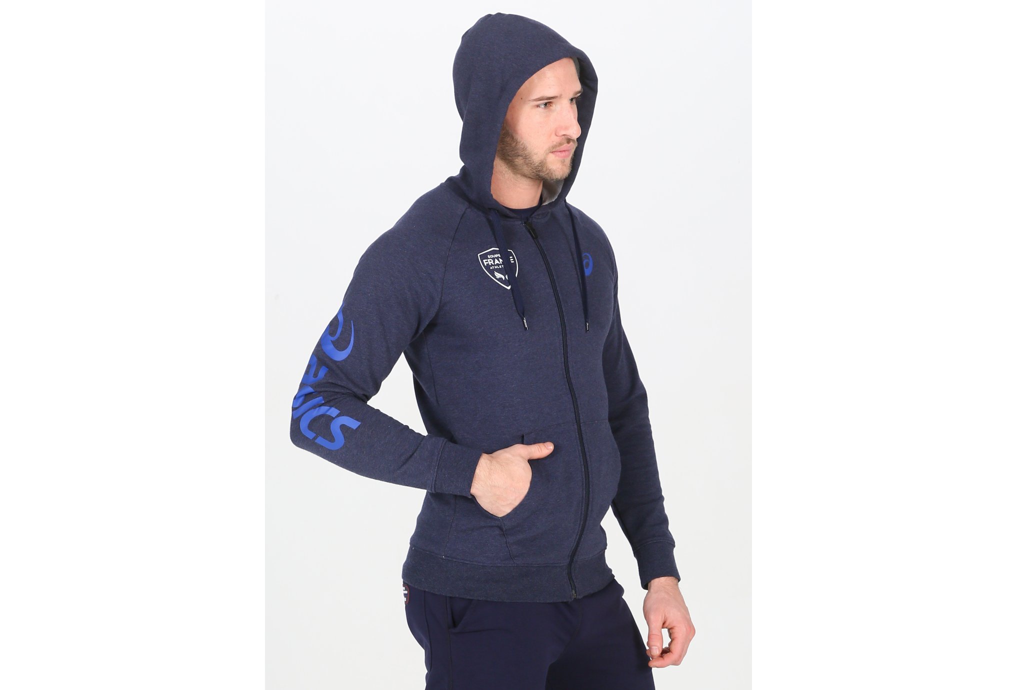 Asics Big Hoodie France M vêtement running homme