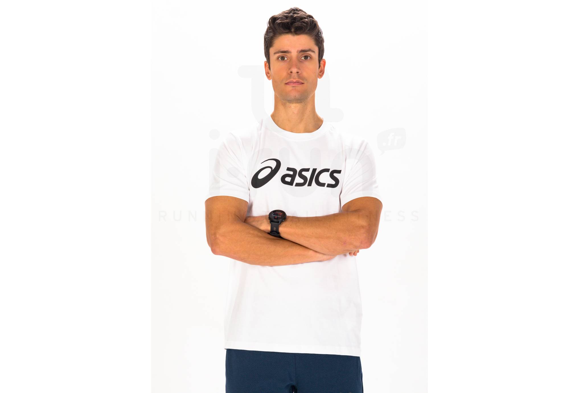 Asics Big Logo Blanc