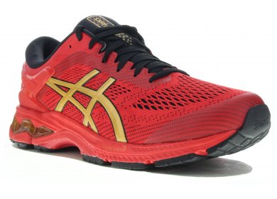 chaussures asics rouge