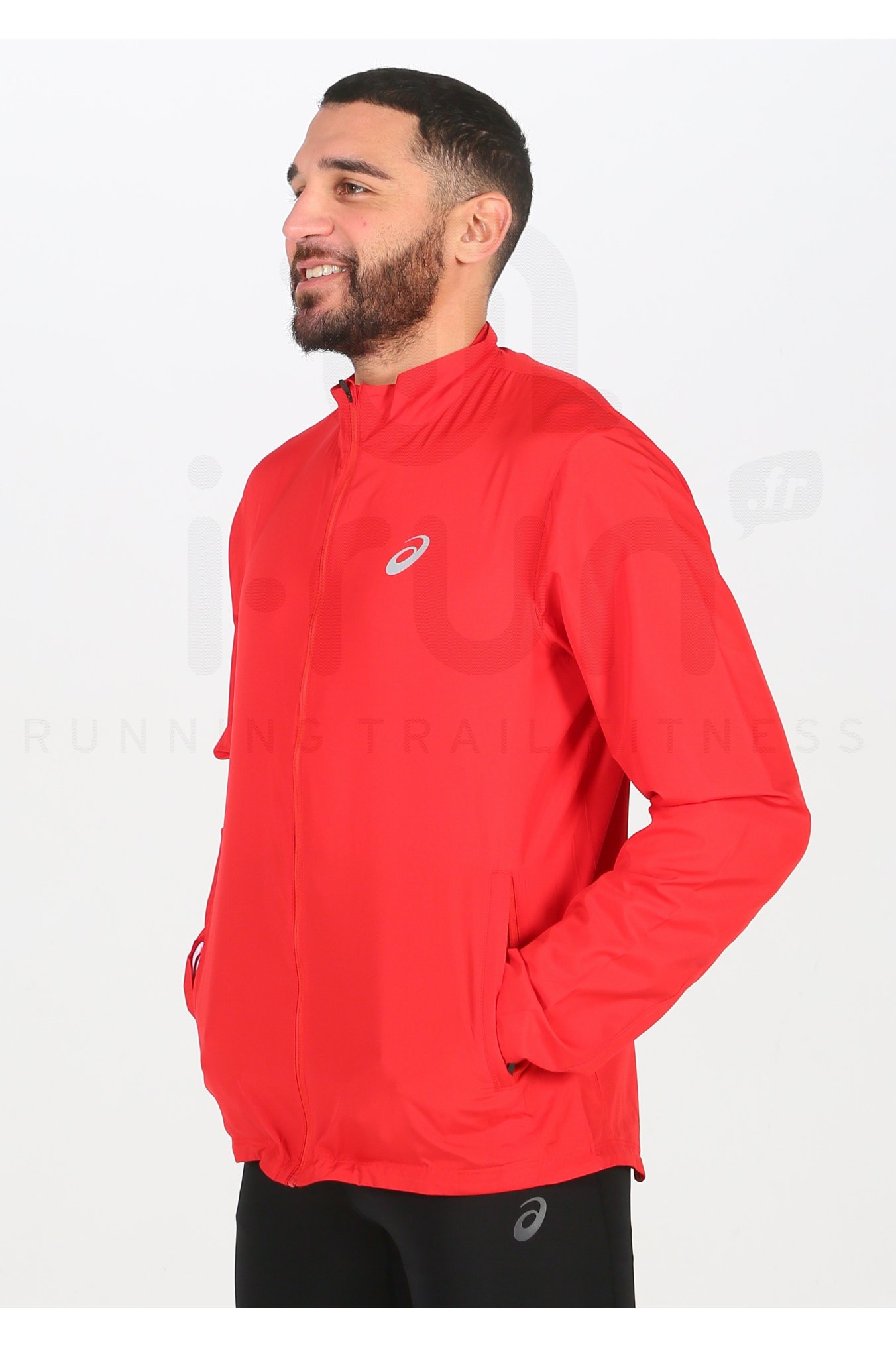 veste asics homme argent