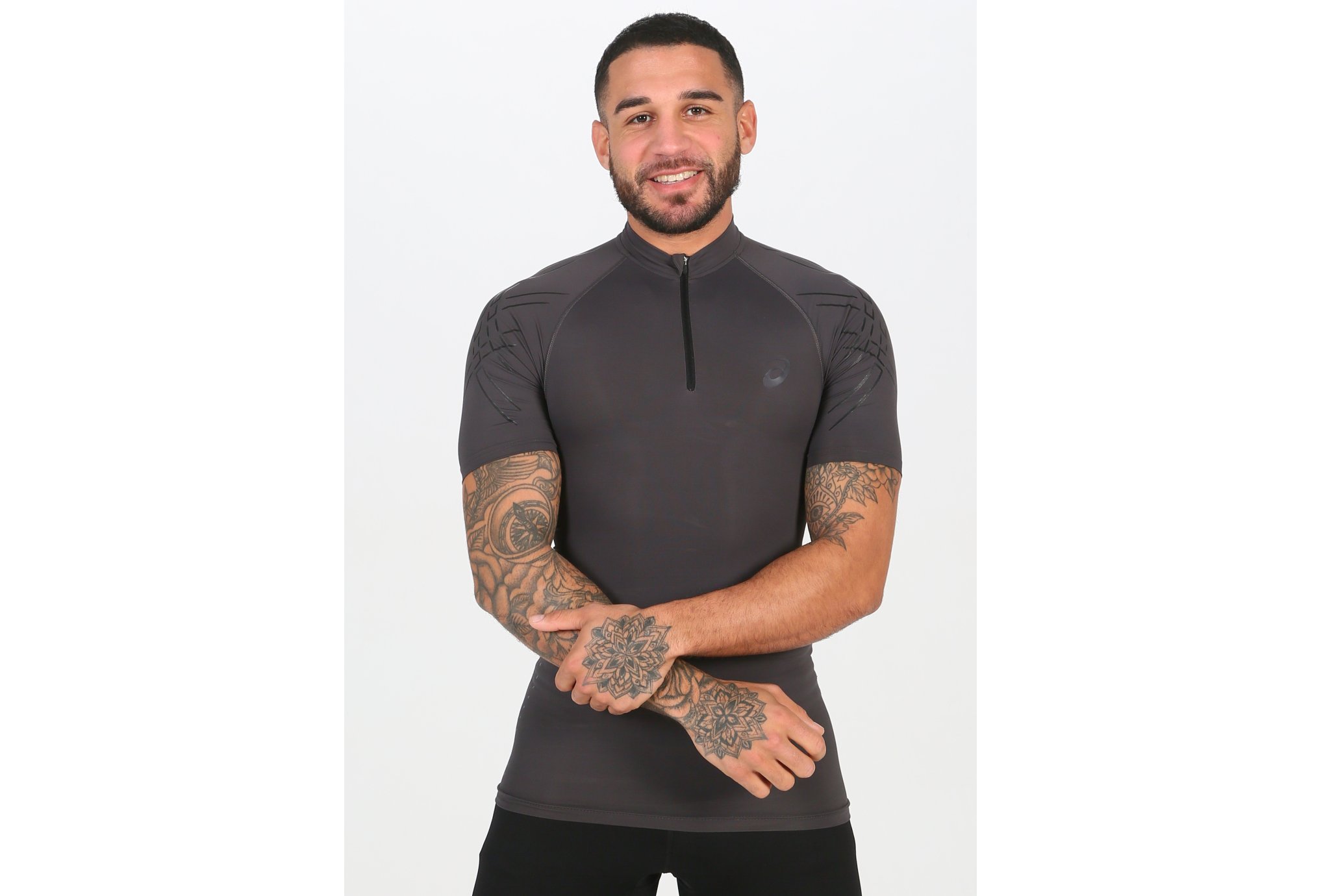 Asics Tee-shirt Inner Muscle 1/2 Zip M Diététique Vêtements homme