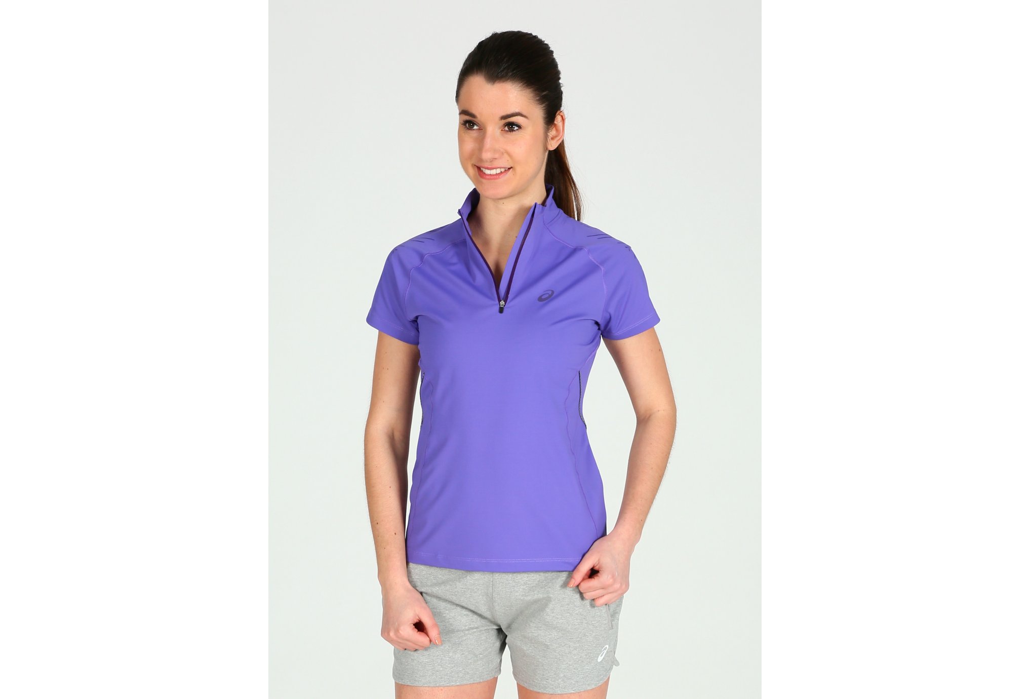 Asics Tee-shirt Speed 1/2 Zip W Diététique Vêtements femme