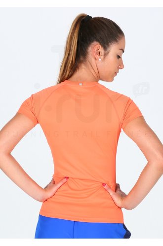 asics t shirt fille orange