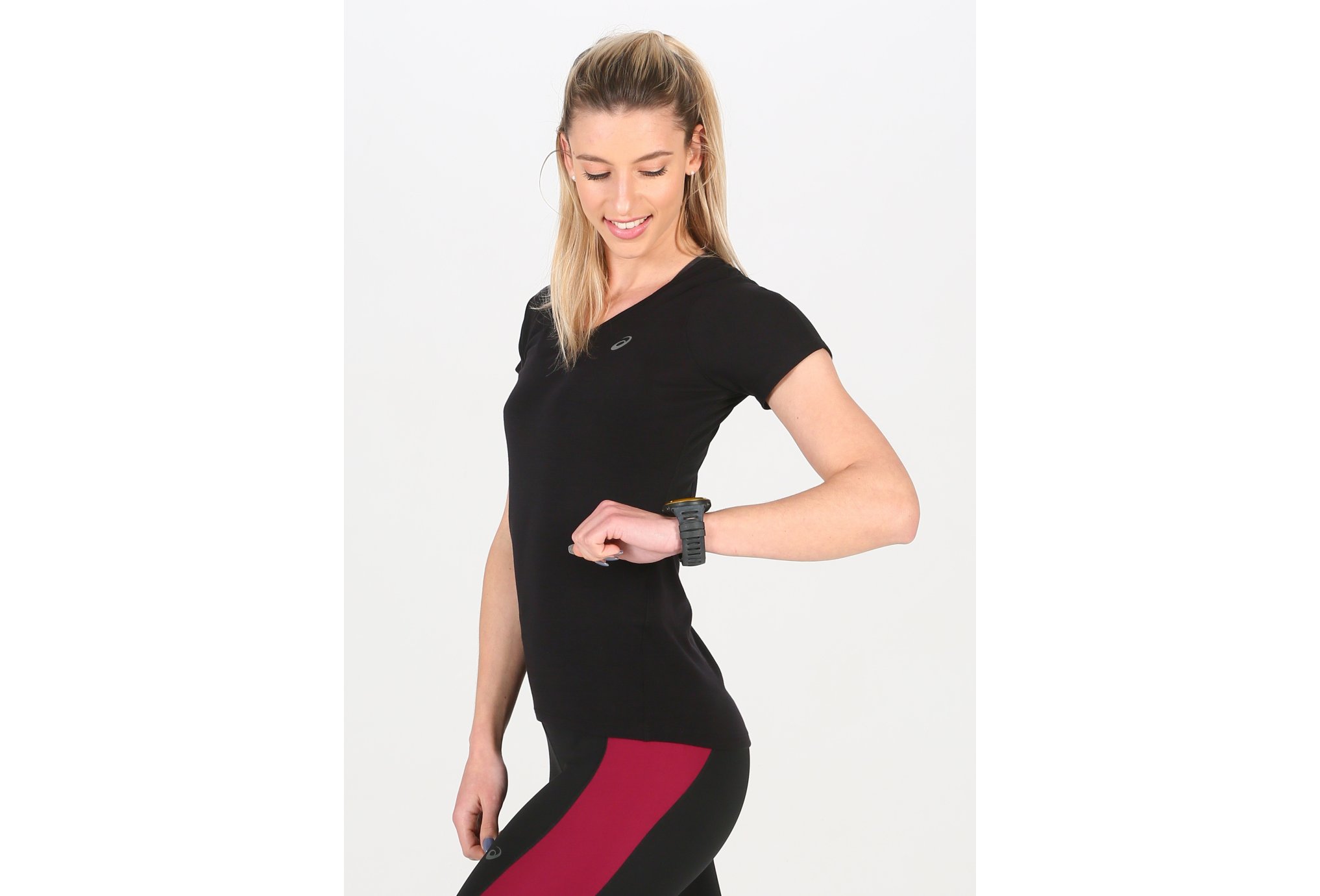 Asics V-Neck W vêtement running femme