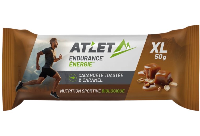 Atlet barrita energ�tica bio 50 g Cacahuete tostado y caramelo