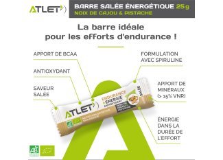 Atlet Barra Energtica Endurance Salgada - Noz de Caju / Pistache