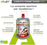 Atlet Biologische energiecompote - Appel Aardbei