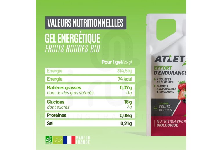Atlet Gel Énergétique - Fruits Rouges