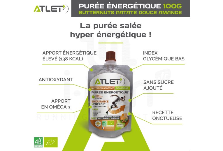 Atlet Bio Energiekompott - Butternutkürbis - Süßkartoffele - Mandel