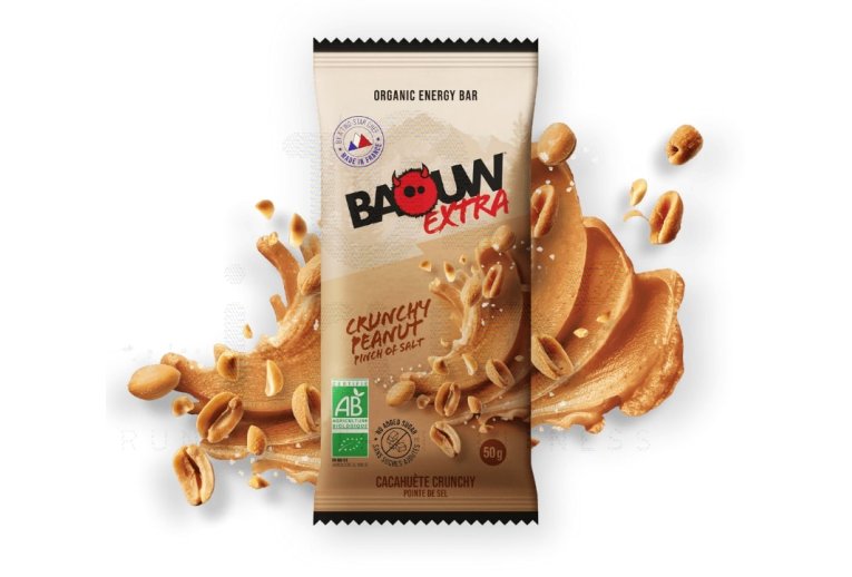 Baouw Barre ?nerg?tique bio Extra - Olive - Cajou Crunchy - Peanut