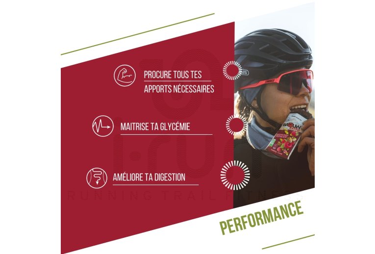 Baouw Barretta energetica bio Extra - Lampone - Pistacchio