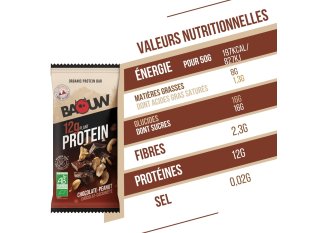 Baouw Organic protein bar chocolate peanuts