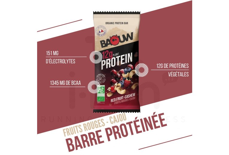 Baouw Barra proteica biologica frutti rossi anacardi