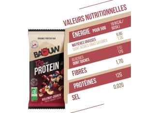 Baouw Barra proteica biologica frutti rossi anacardi