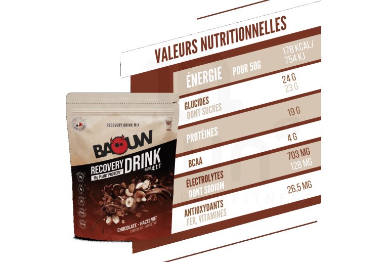 Baouw Regenerationsgetr�nk Schokolade - Haselnuss