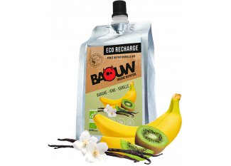 Baouw Eco recharge XXL purée nutritionnelle bio - Banane - Kiwi - Vanille