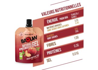 Baouw Gel naturel bio - Pche - Th matcha