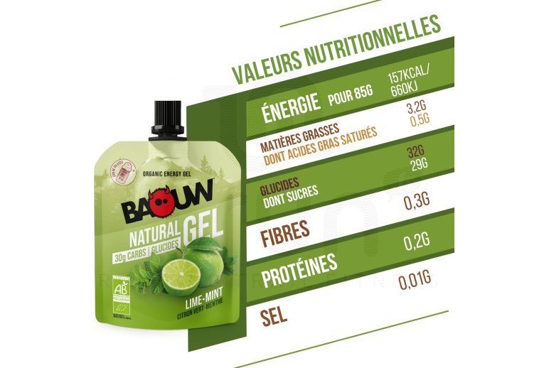 Baouw Biologische natuurlijke gel Limoen - Munt