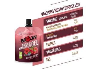 Baouw Gel naturel bio - Fruits rouges - Hibiscus