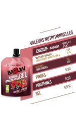 Baouw Gel naturel bio - Fruits rouges - Hibiscus
