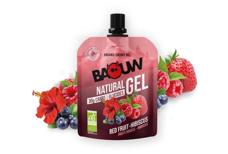 Baouw Gel natural bio - Frutos vermelhos - Hibisco