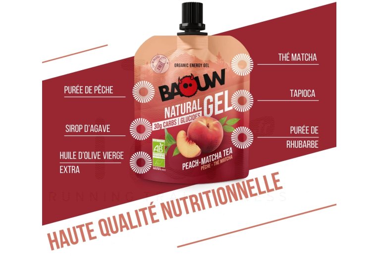 Baouw Gel natural bio - Pssego - Ch matcha