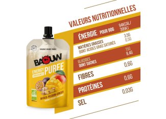 Baouw Pur energetico Bio Mangue - Passione - Zenzero